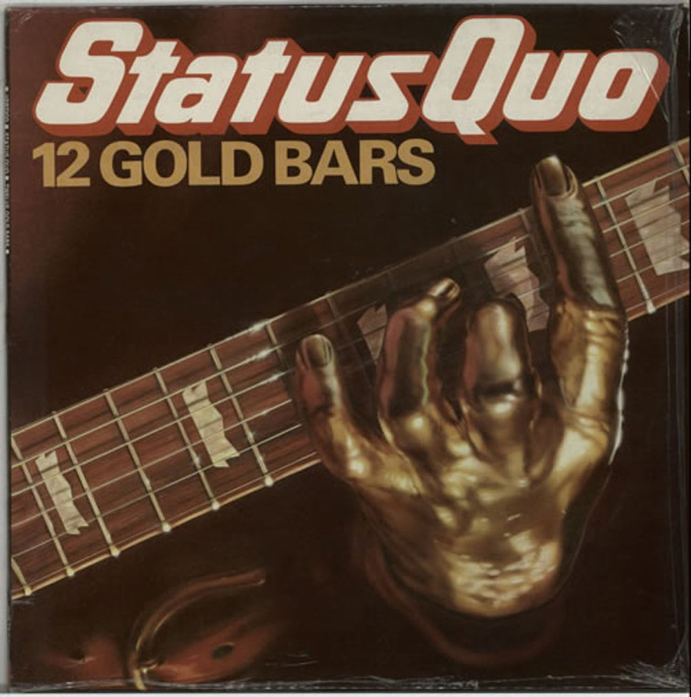 Status Quo 12 Gold Bars UK vinyl LP album (LP record) QUOTV1