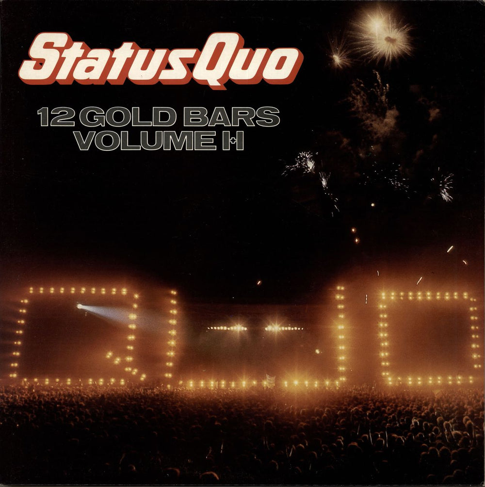 Status Quo 12 Gold Bars Volume 1+1 UK 2-LP vinyl record set (Double LP Album) QUOTV2