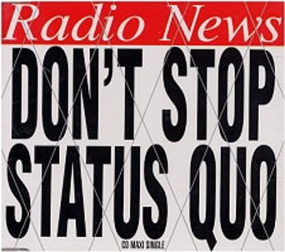 Status Quo Don't Stop UK CD single (CD5 / 5") 576635-2