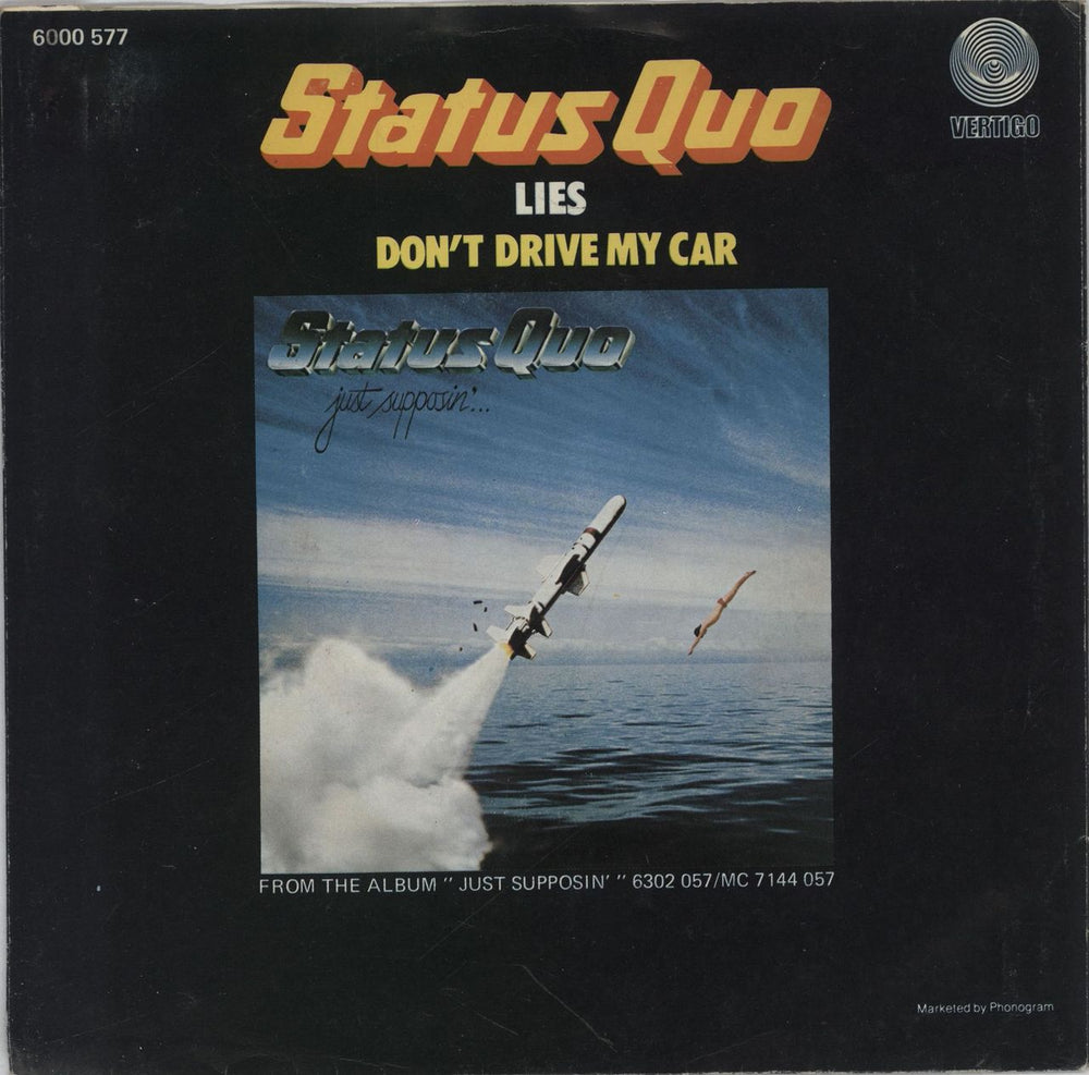 Status Quo Lies Dutch 7" vinyl single (7 inch record / 45)