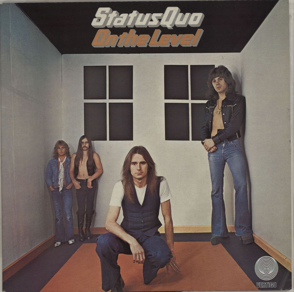 Status Quo On The Level - Laminated + Insert Australian vinyl LP album (LP record) 6360117