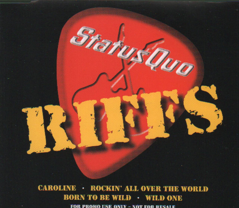 Status Quo Riffs UK Promo CD single (CD5 / 5") RIF2