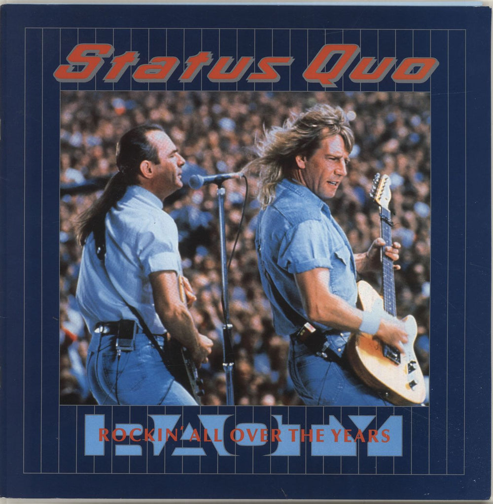 Status Quo Rockin' All Over The Years + Ticket stub UK tour programme TOUR PROGRAMME