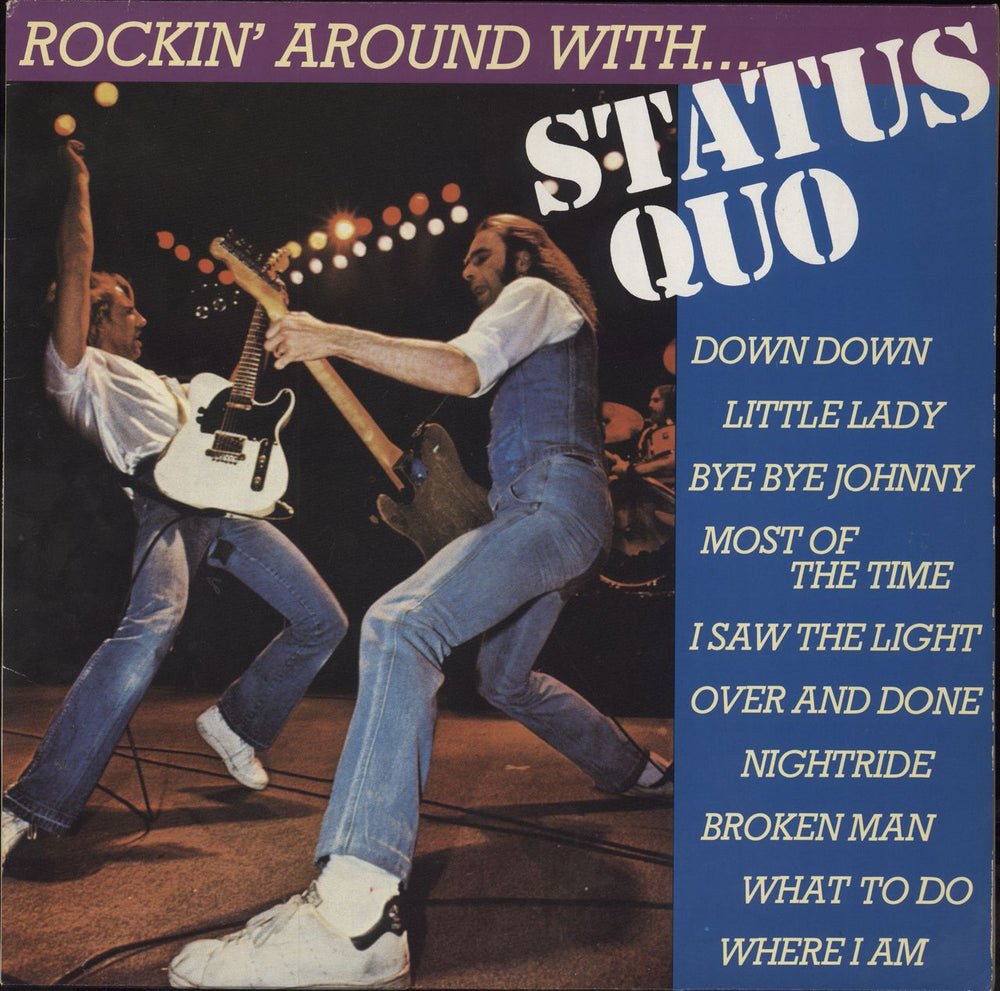 Status Quo Rockin' Around With.... Italian vinyl LP album (LP record) HRS18