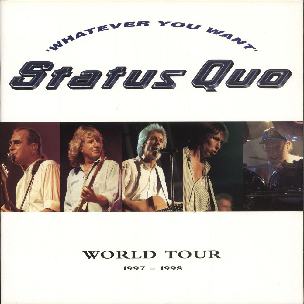 Status Quo Whatever You Want World Tour + Ticket Stubs UK tour programme TOUR PROGRAMME