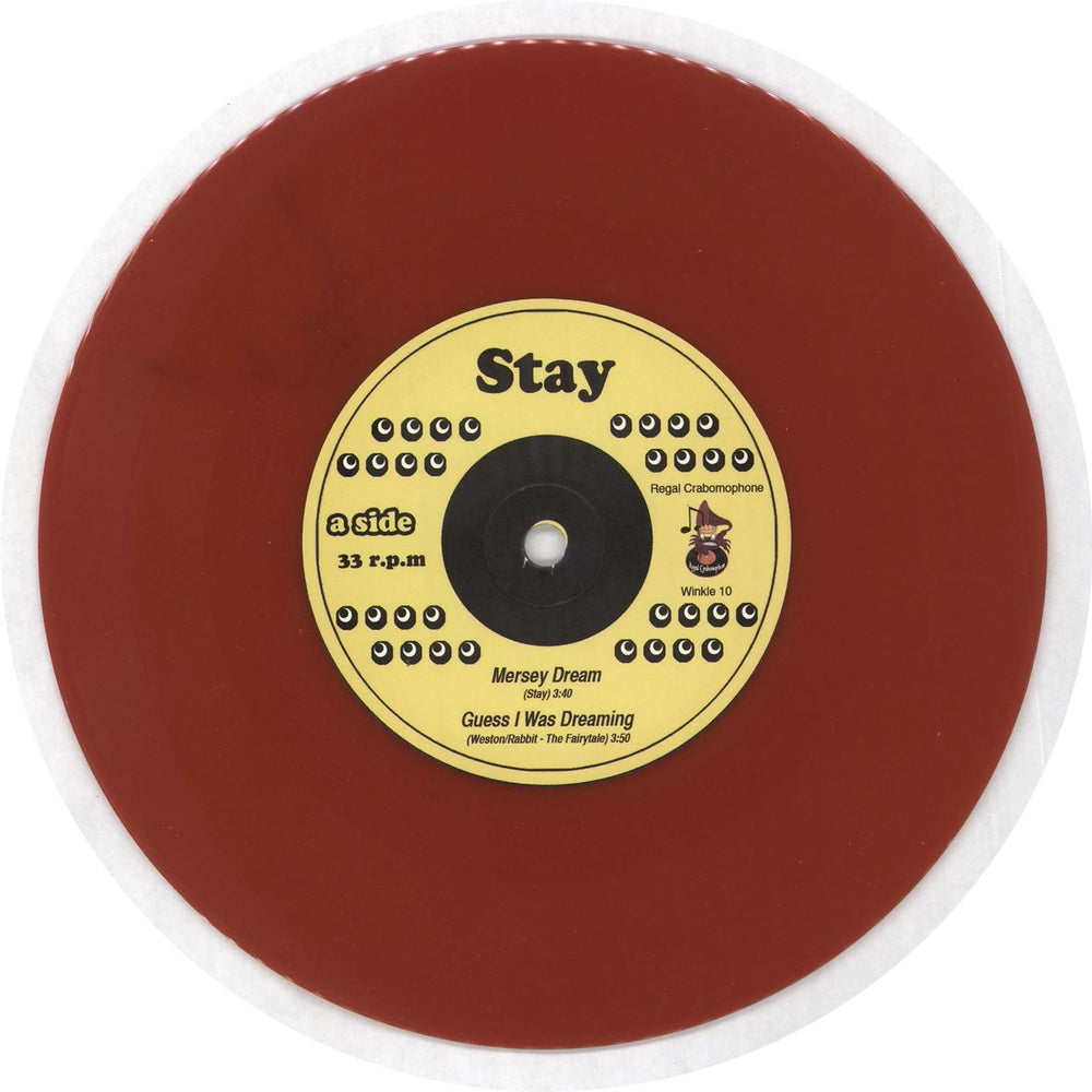 Stay Mersey Dream - Red Vinyl + Poster UK 7" vinyl single (7 inch record / 45) ZTA07ME716928