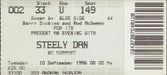 Steely Dan Art Crimes '96 + Ticket Stub UK tour programme S-DTRAR771085