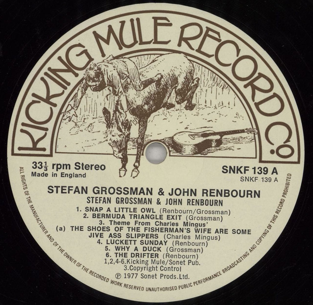 Stefan Grossman Stefan Grossman & John Renbourn + booklet UK vinyl LP album (LP record) S07LPST753250