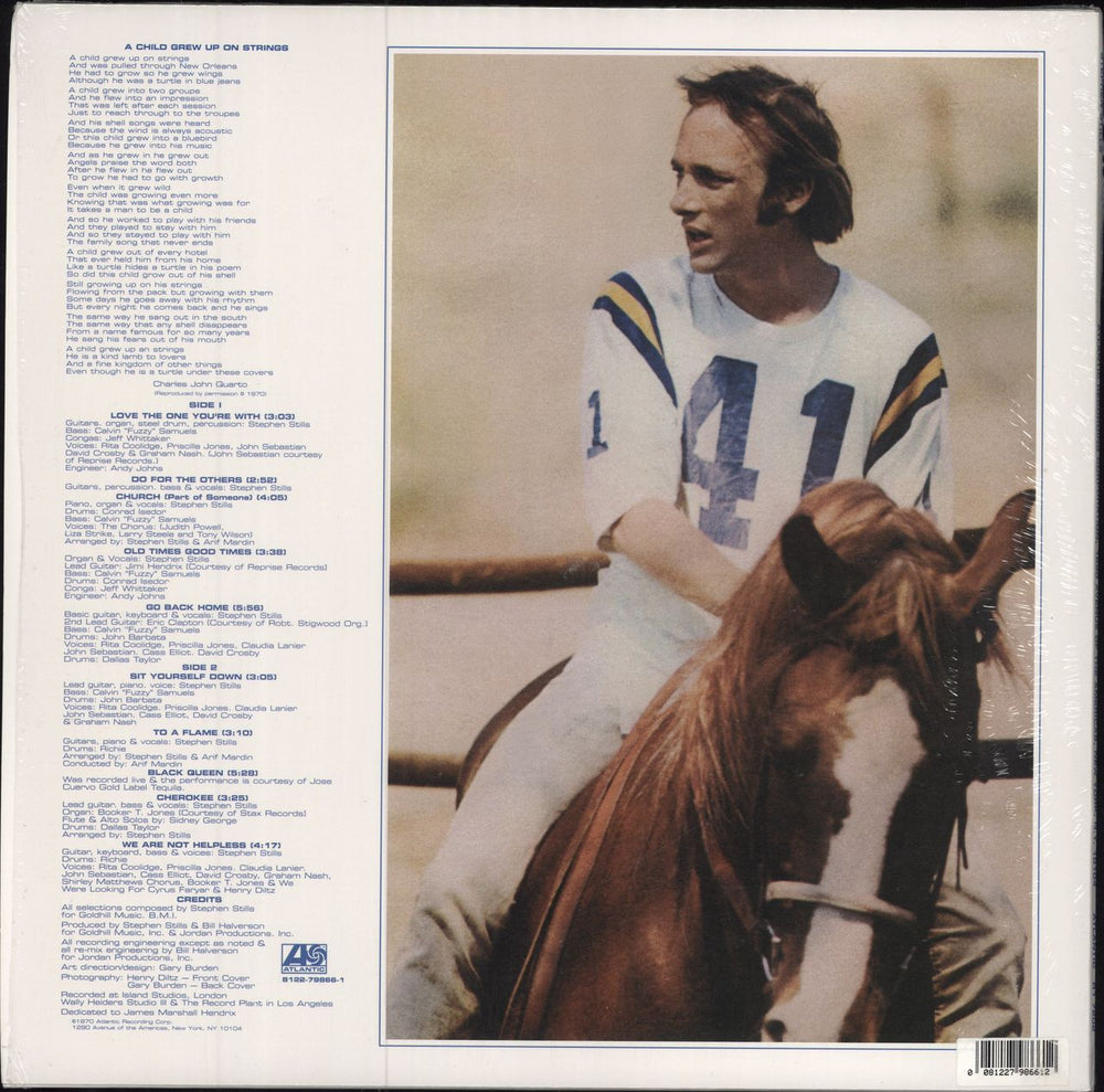 Stephen Stills Stephen Stills - 180gm UK vinyl LP album (LP record) 081227986612