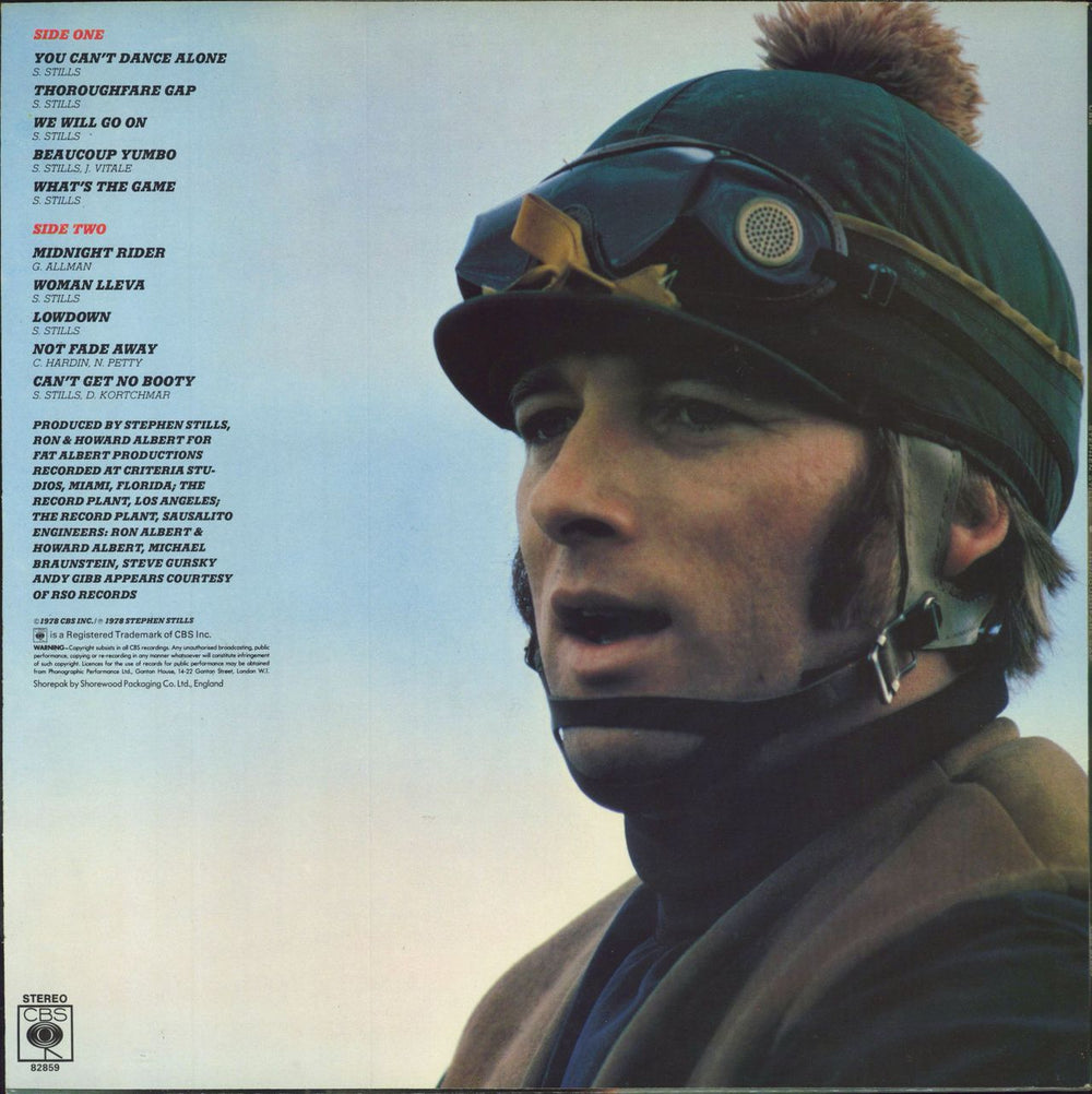 Stephen Stills Thoroughfare Gap + lyric insert UK vinyl LP album (LP record)