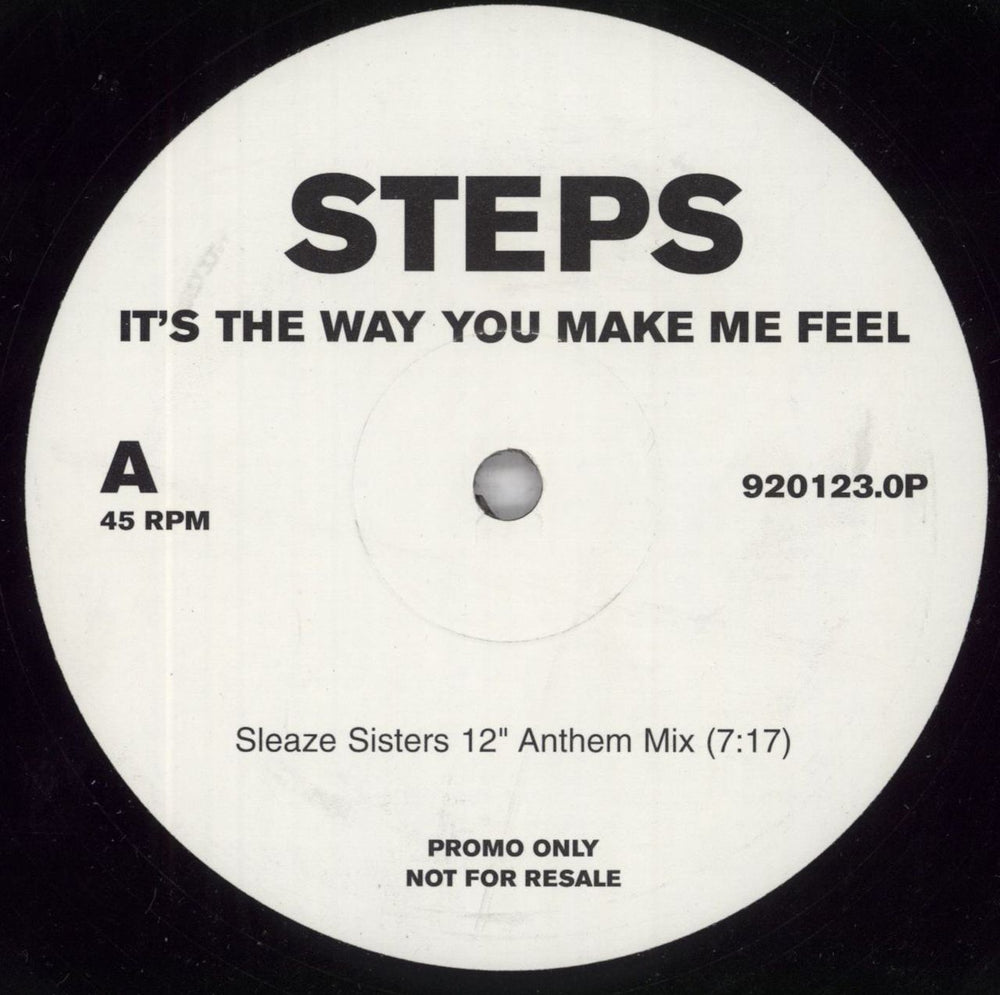 Steps It's The Way You Make Me Feel UK Promo 12" vinyl single (12 inch record / Maxi-single) 920123.OP