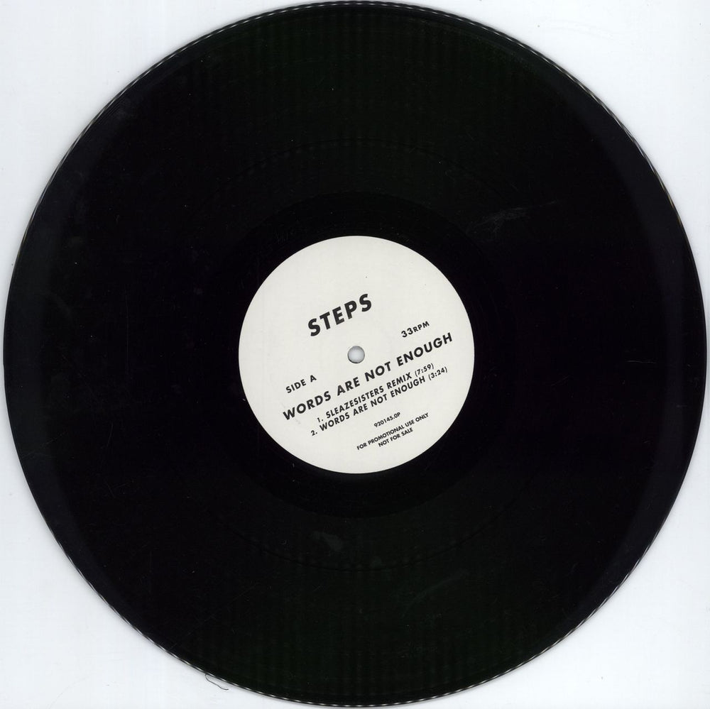 Steps Words Are Not Enough UK Promo 12" vinyl single (12 inch record / Maxi-single) 920145.0P