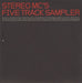 Stereo MCs Five Track Sampler UK Promo CD single (CD5 / 5") STEREOCD1