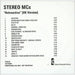 Stereo MCs Retroactive (UK Version) UK Promo CD-R acetate CDR ACETATE