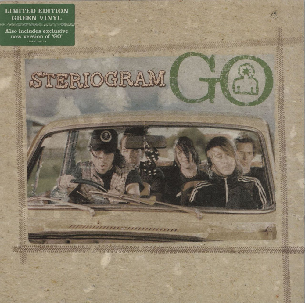 Steriogram Go - Green Vinyl UK 7" vinyl single (7 inch record / 45) EM654