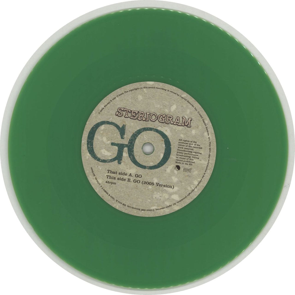 Steriogram Go - Green Vinyl UK 7" vinyl single (7 inch record / 45) SE207GO318560