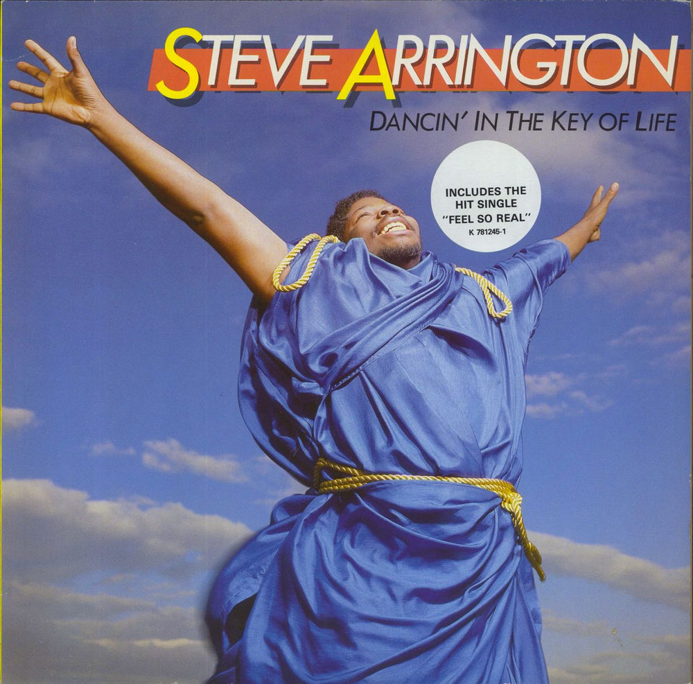 Steve Arrington Dancin' In The Key Of Life - Hype Sticker German vinyl LP album (LP record) 781245-1