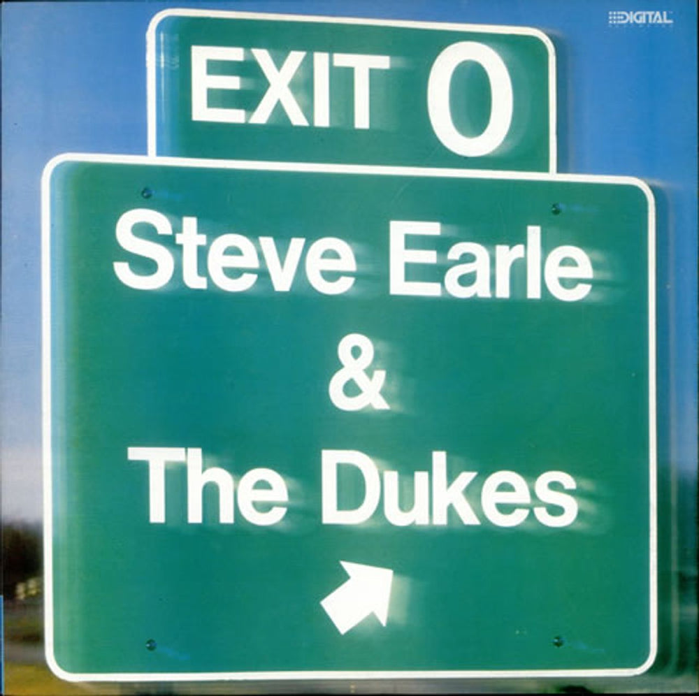 Steve Earle Exit 0 UK vinyl LP album (LP record) MCF3379