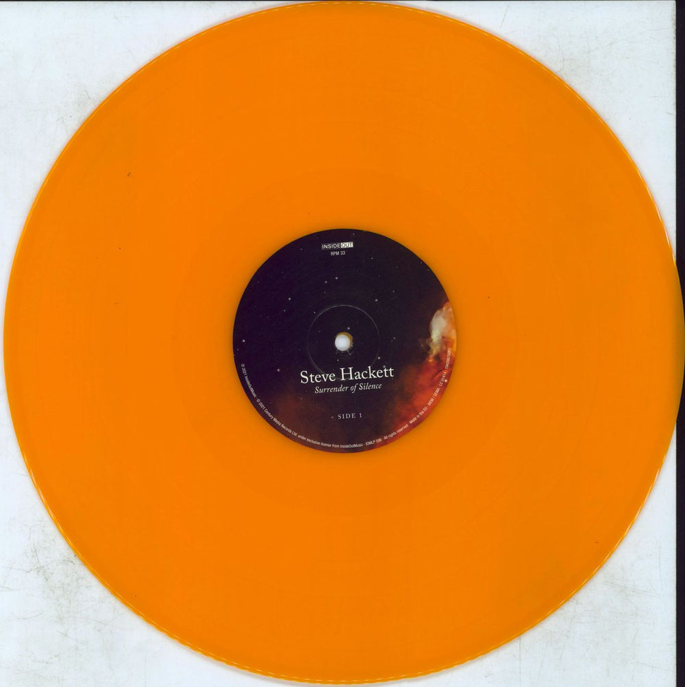 Steve Hackett Surrender Of Silence - Orange Vinyl + CD UK 2-LP vinyl record set (Double LP Album) SVE2LSU809295
