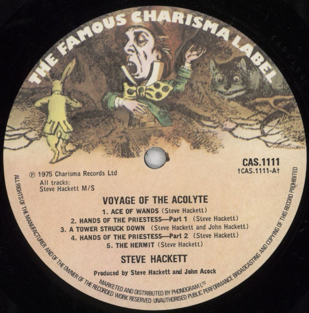 Steve Hackett Voyage Of The Acolyte - 2nd UK vinyl LP album (LP record) SVELPVO821193