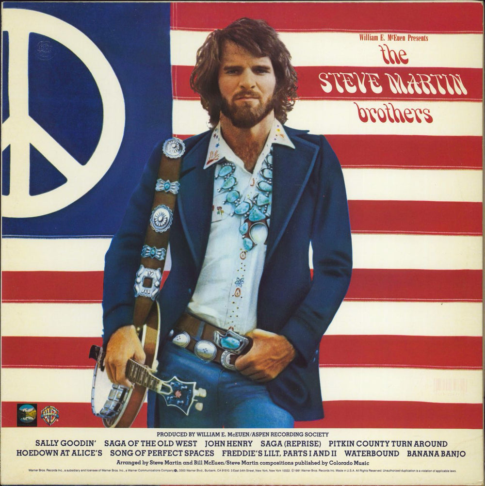 Steve Martin The Steve Martin Brothers US vinyl LP album (LP record) BSK3477