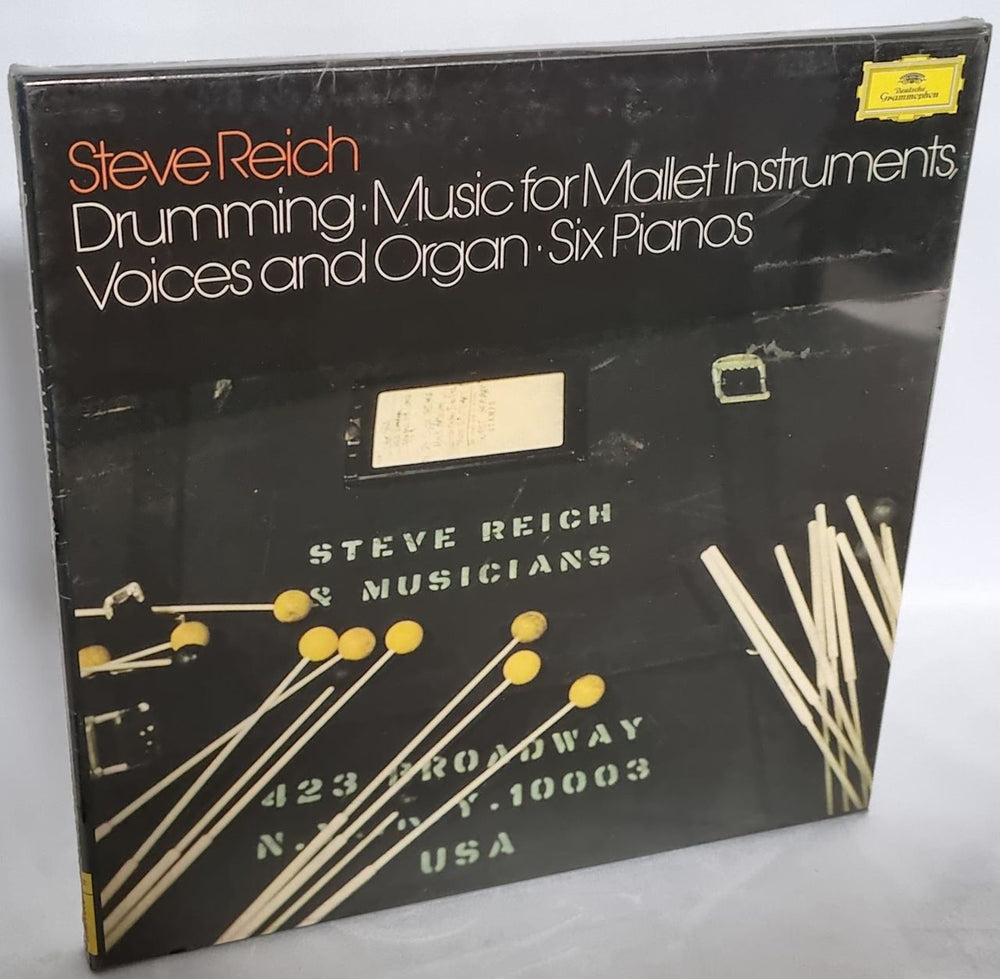 Steve Reich Drumming, Music For Mallet Instruments, Voices & Organ, Six Pianos German box set 2740106