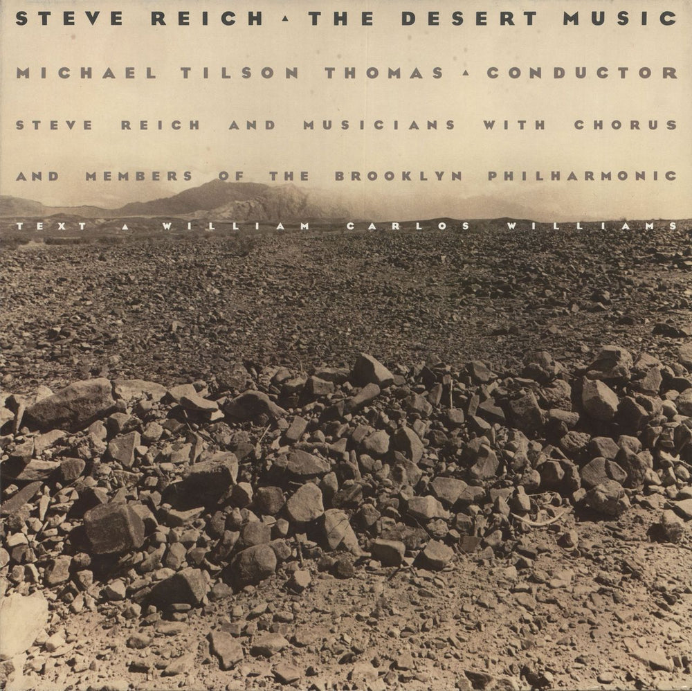 Steve Reich The Desert Music German vinyl LP album (LP record) 979101-1