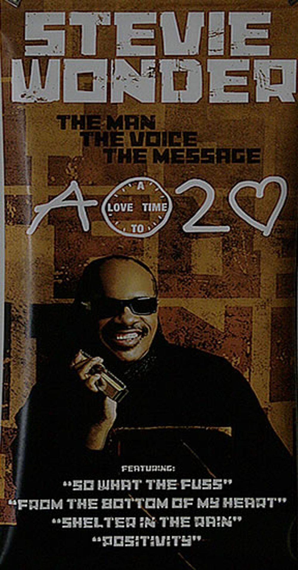 Stevie Wonder A Time To Love US Promo display DISPLAY