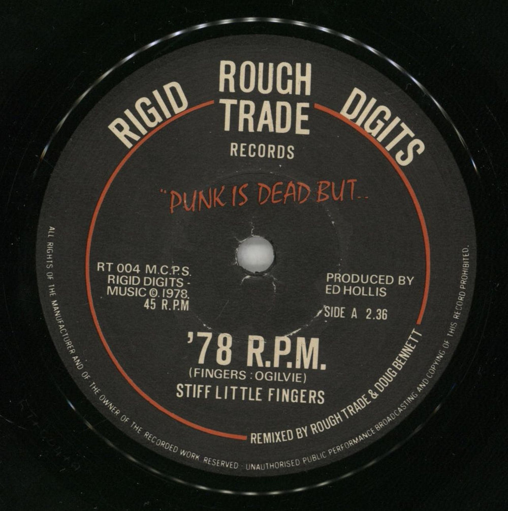 Stiff Little Fingers Alternative Ulster - 1st UK 7" vinyl single (7 inch record / 45) SFI07AL810157