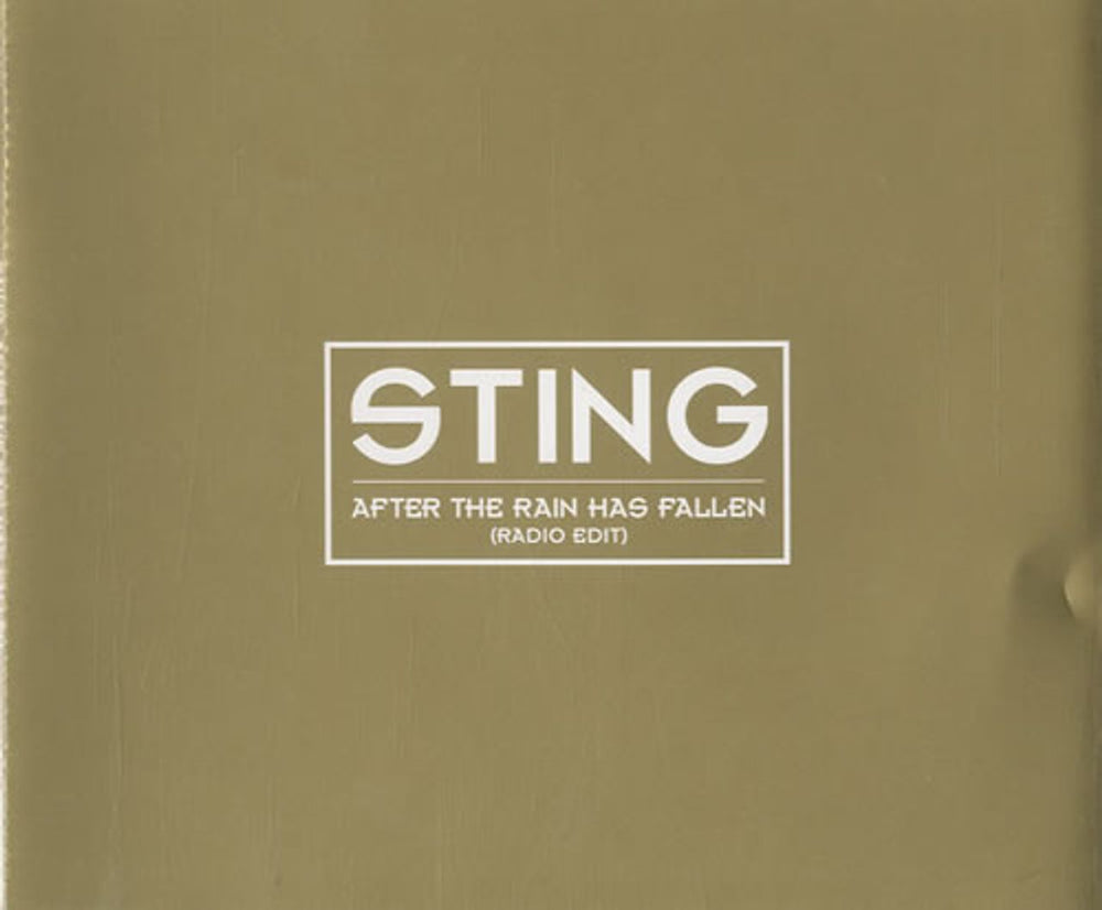 Sting After The Rain Has Fallen - Radio Edit UK Promo CD-R acetate CD-R