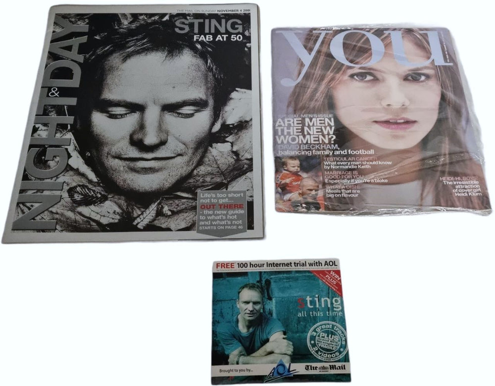 Sting All This Time - Mail On Sunday Mag + CD UK Promo CD single (CD5 / 5") AOL-CD-101001ST