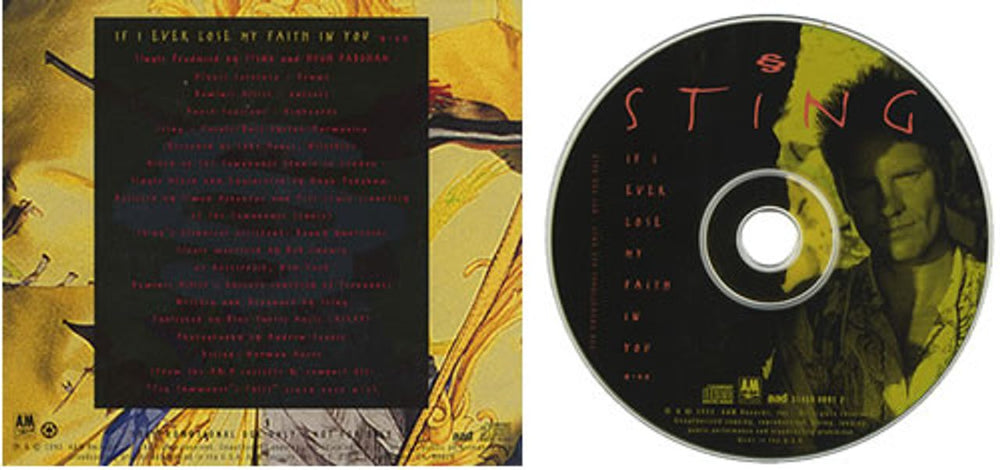 Sting If I Ever Lose My Faith In You US Promo CD single (CD5 / 5") STIC5IF14651