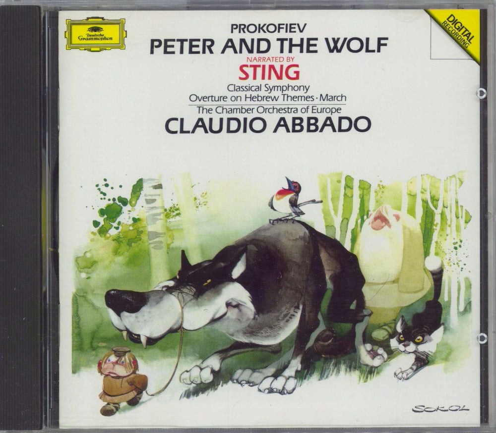 Sting Prokofiev: Peter And The Wolf German CD album (CDLP) 429396-2