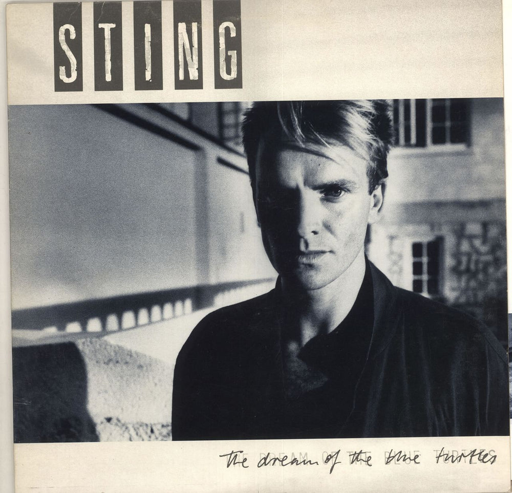 Sting The Dream Of The Blue Turtles - Gold Promo Stamped UK vinyl LP album (LP record) DREAM1