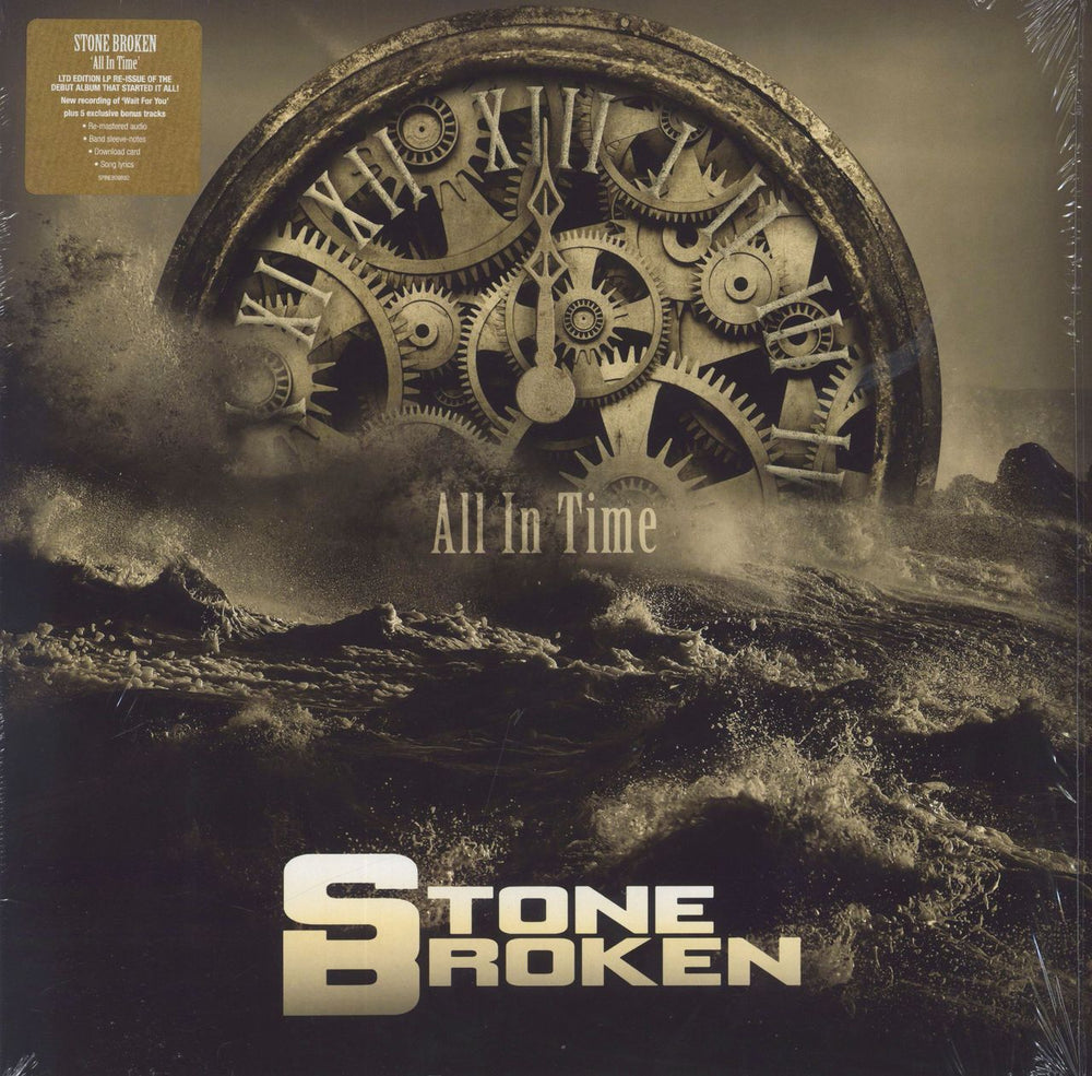 Stone Broken All In Time - Hypesticker - Shrink UK vinyl LP album (LP record) SPINE809892