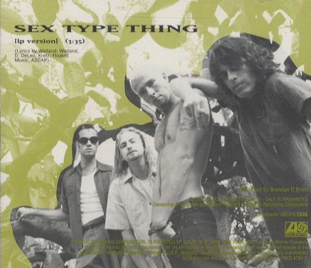 Stone Temple Pilots Sex Type Thing US Promo CD single (CD5 / 5") PRCD4785-2