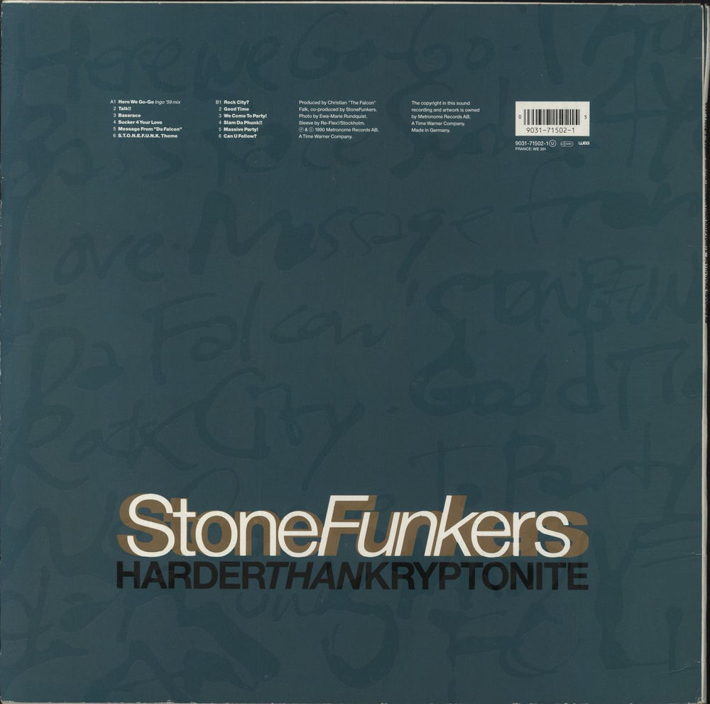 Stonefunkers Harder Than Kryptonite German vinyl LP album (LP record) 090317150215