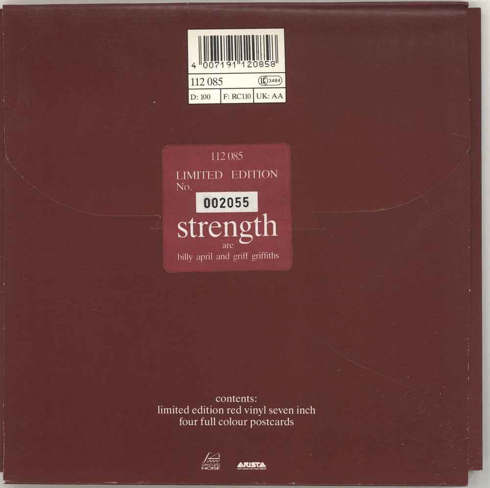 Strength Breakng Hearts UK 7" vinyl single (7 inch record / 45) 4007191120858