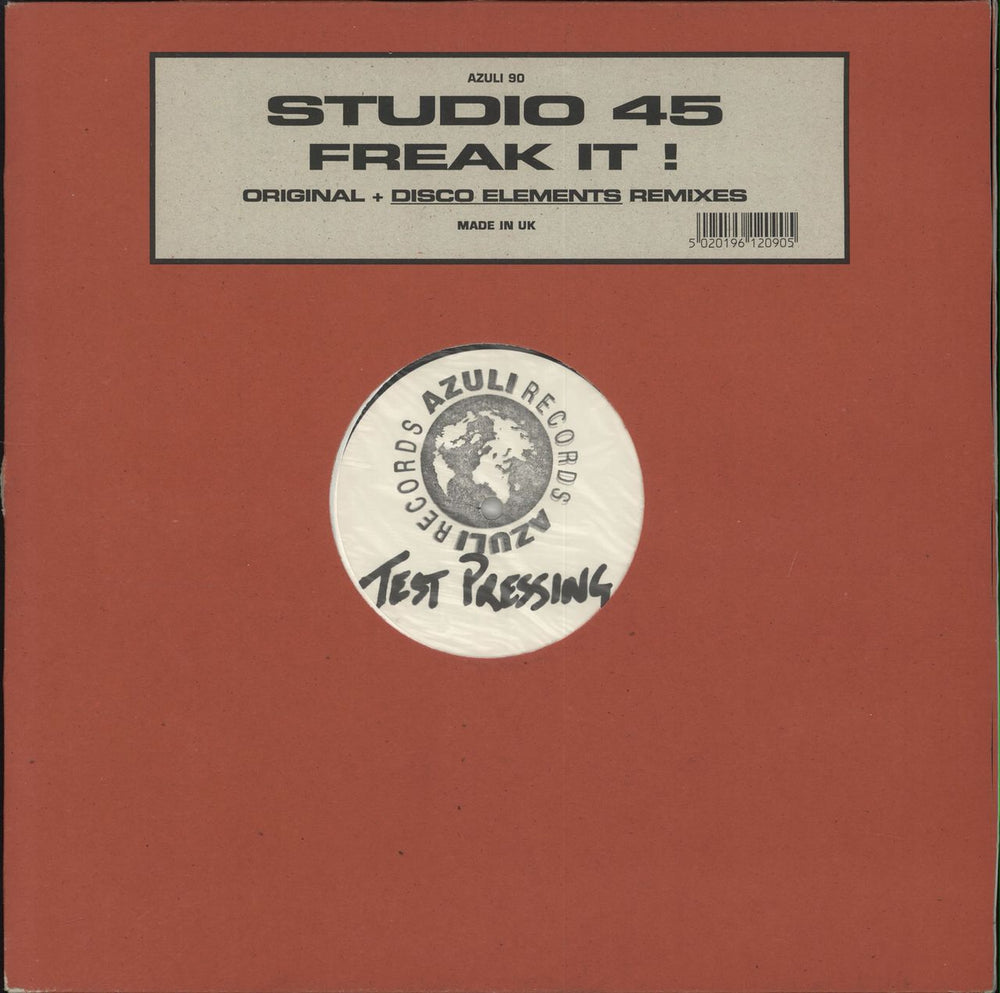 Studio 45 Freak It! UK Promo 12" vinyl single (12 inch record / Maxi-single) AZULI90