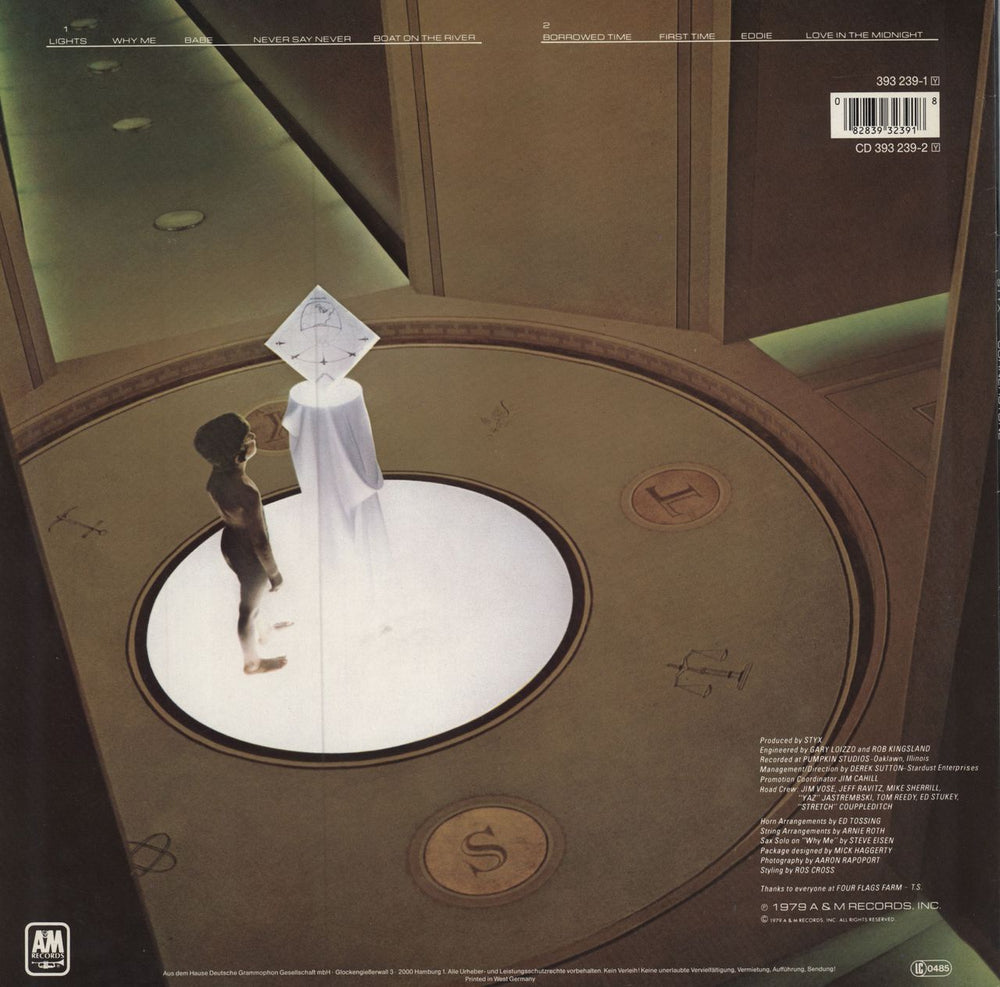 Styx Cornerstone UK vinyl LP album (LP record) 082839323918