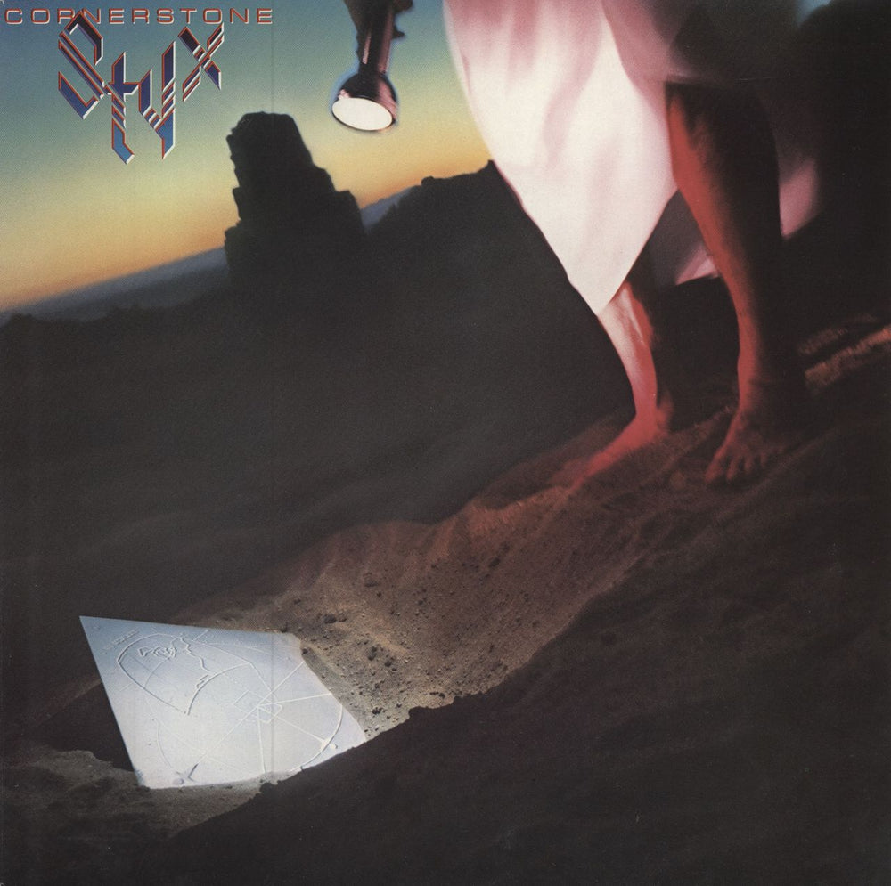 Styx Cornerstone UK vinyl LP album (LP record) 393239-1