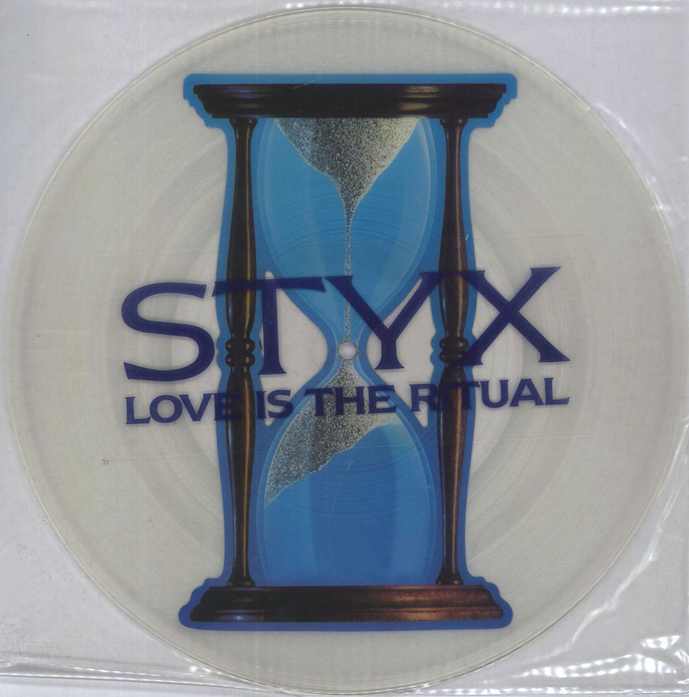 Styx Love Is The Ritual UK 12" vinyl picture disc (12 inch picture record) AMX709