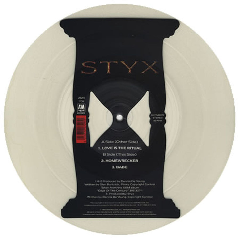 Styx Love Is The Ritual UK 12" vinyl picture disc (12 inch picture record) STX2PLO383919