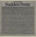 Sudden Sway The Peel Sessions UK 12" vinyl single (12 inch record / Maxi-single) SFPS005