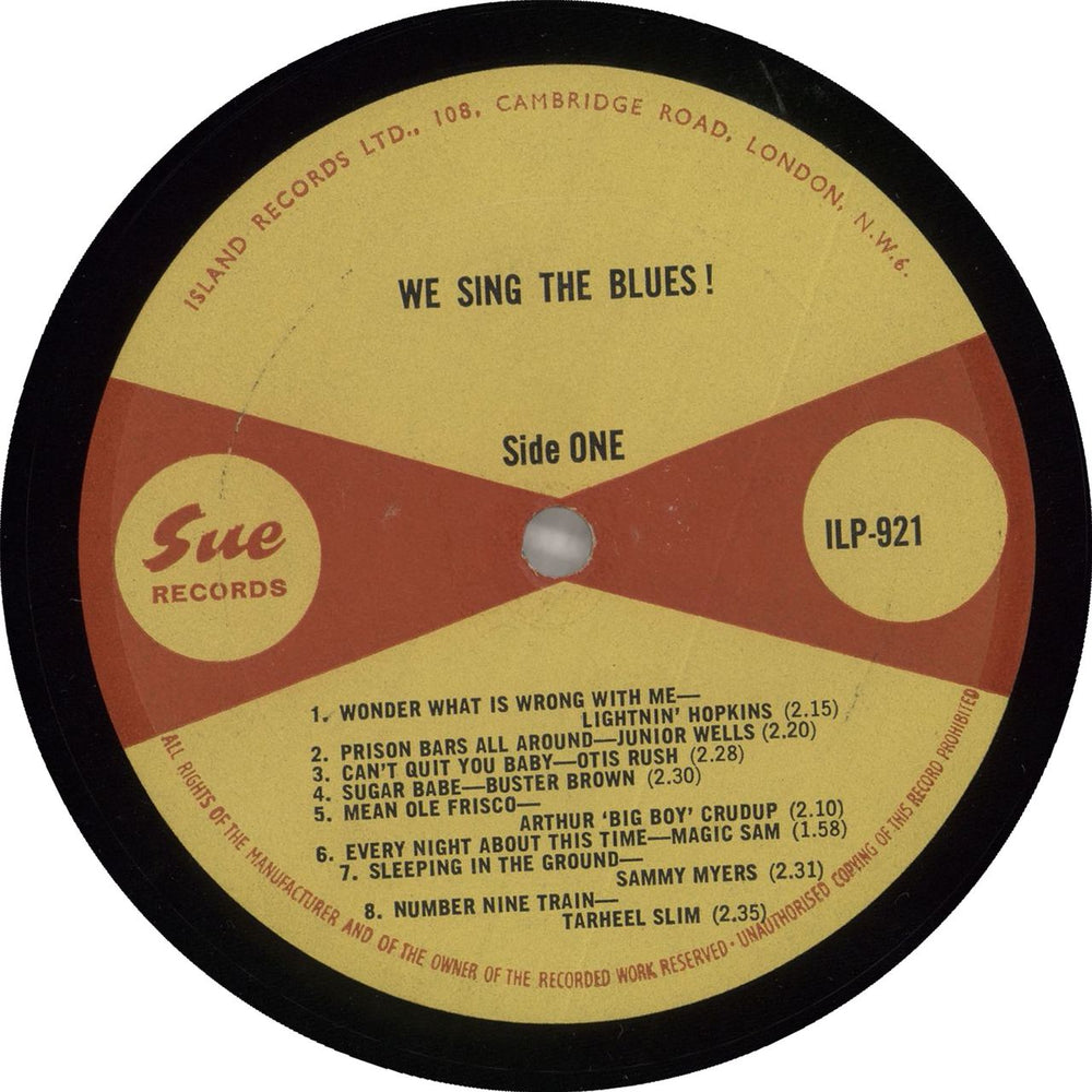 Sue Records We Sing The Blues! UK vinyl LP album (LP record)