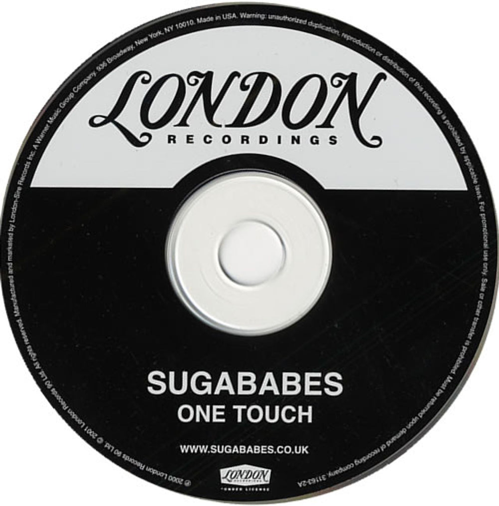 Sugababes One Touch US Promo CD album (CDLP) SGBCDON201297