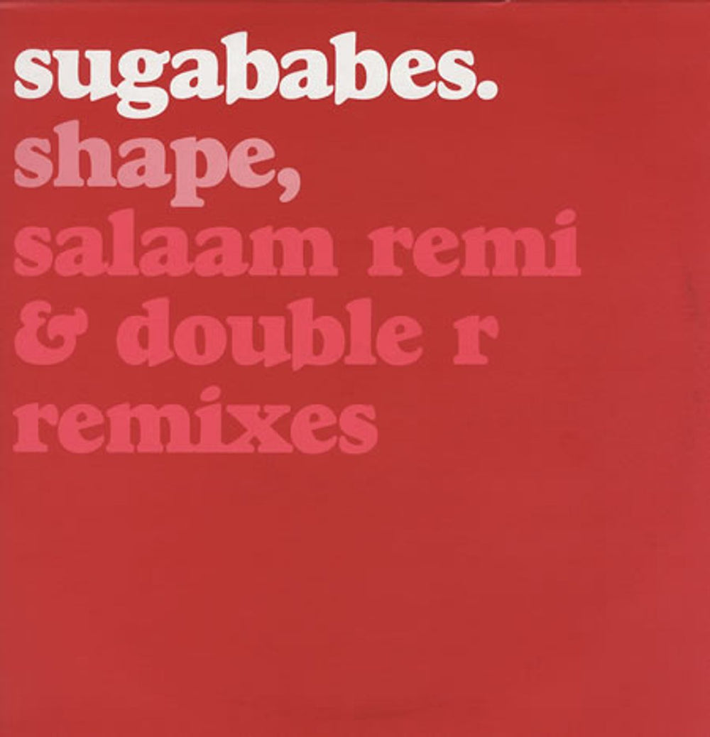 Sugababes Shape UK Promo 12" vinyl single (12 inch record / Maxi-single) 12SUGA5