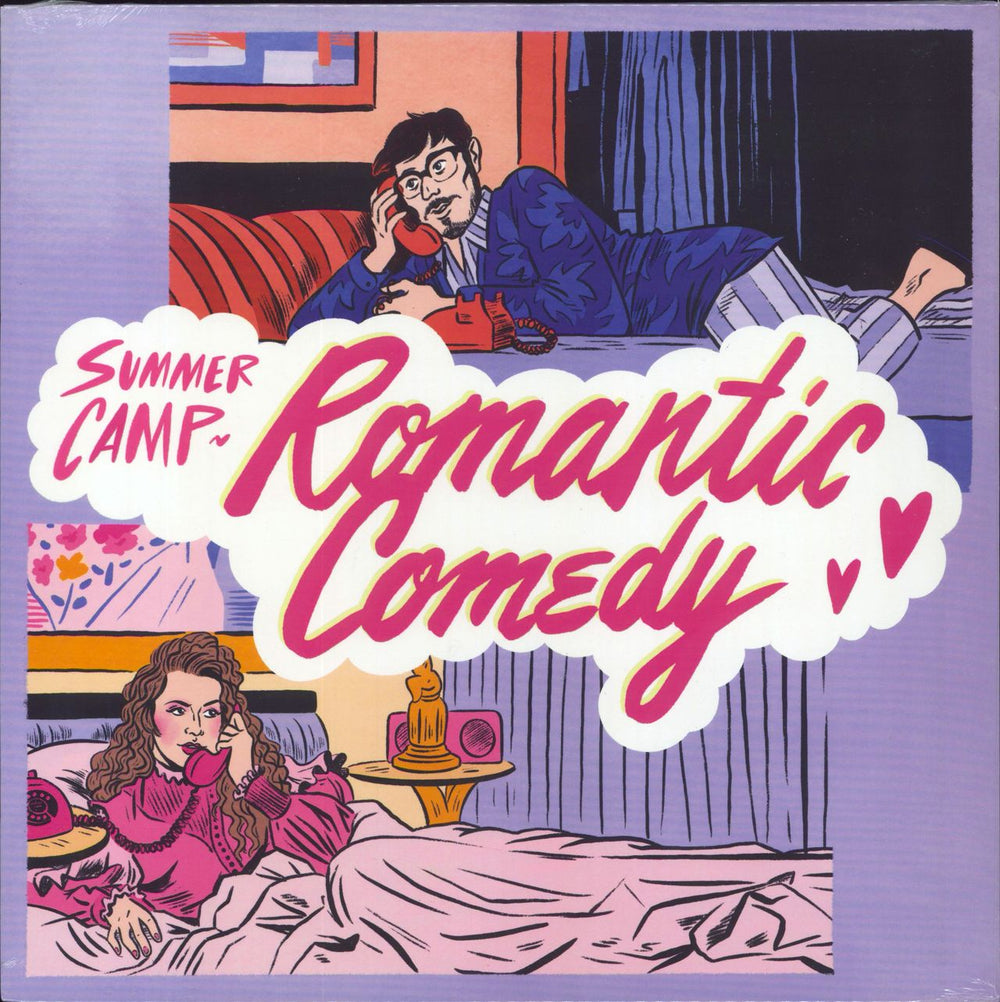 Summer Camp Romantic Comedy - White vinyl UK vinyl LP album (LP record) MOSHILP99