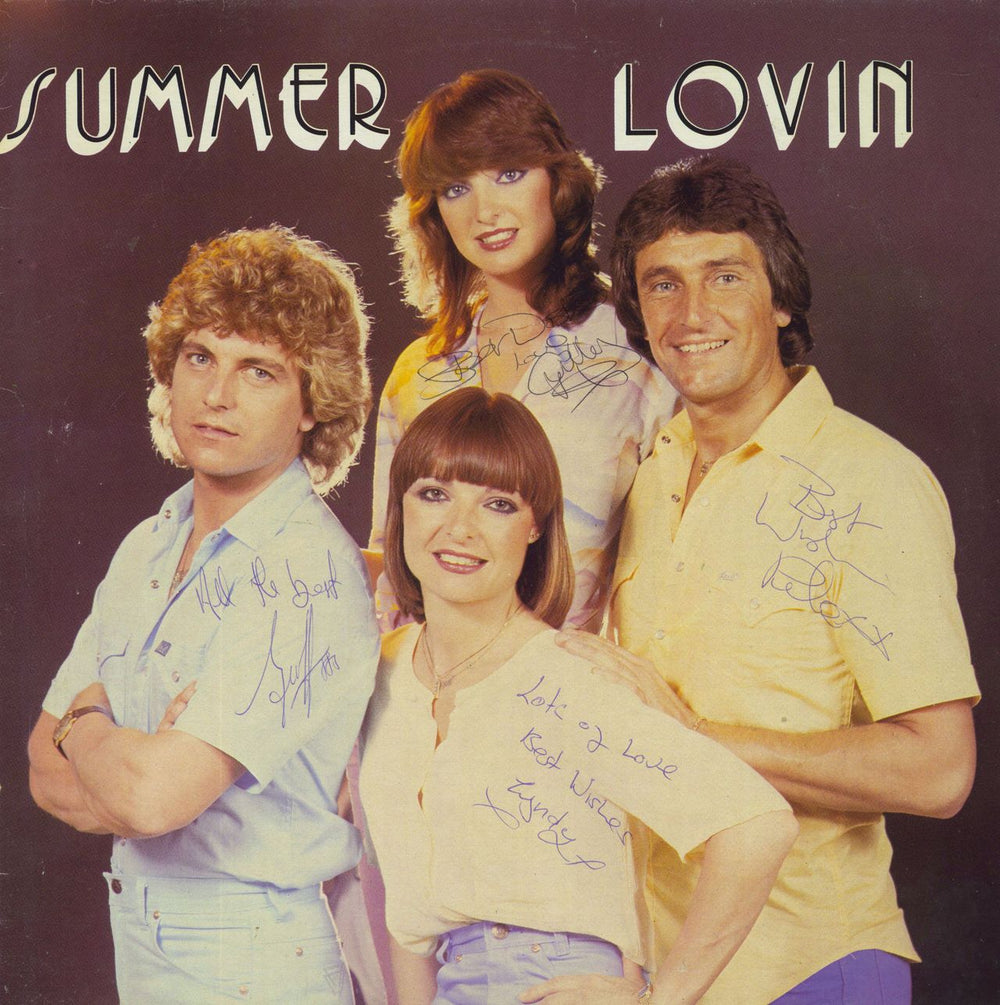 Summer Lovin Summer Lovin - Autographed UK vinyl LP album (LP record) MMLP1020