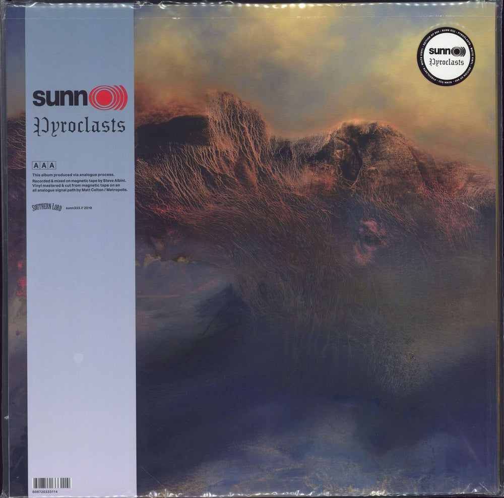 Sunn O))) Pyroclasts - White Vinyl - Sealed UK vinyl LP album (LP record) 666017339115